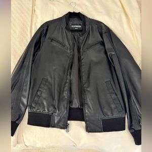 Express Men’s faux leather jacket size M
